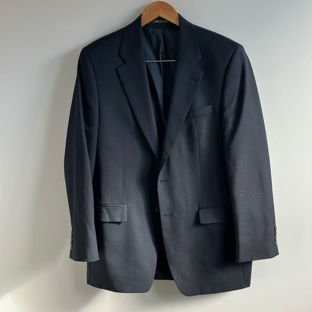 Lauren Ralph Lauren men’s navy blazer size 40L 100% wool business casual